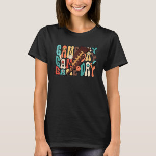 Vintage Game Day Football Lightning Bolt Team Spo T-Shirt