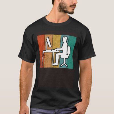 Vintage Gamer Computer Developer Programmer IT Adm T-Shirt