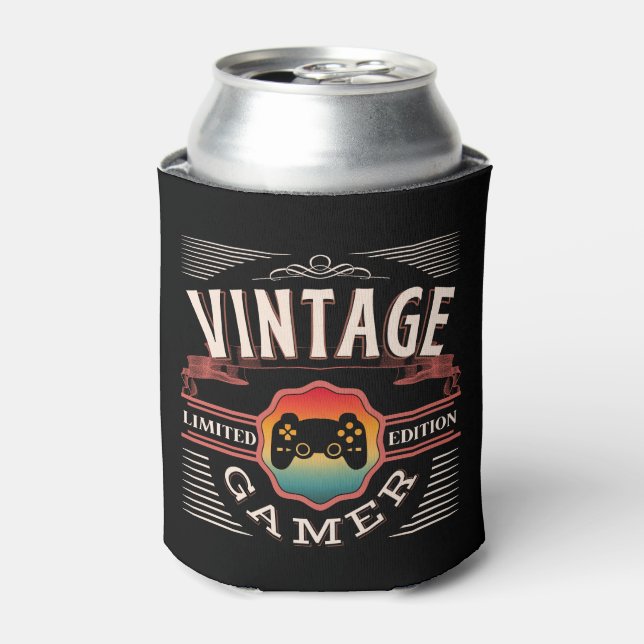 VINTAGE GAMER LIMITED EDITION CAN COOLER (Can Front)