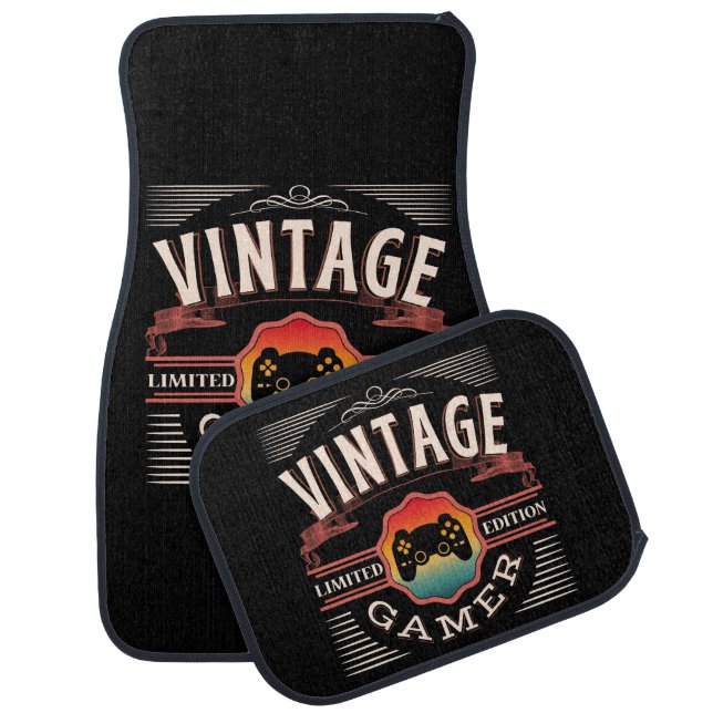 VINTAGE GAMER LIMITED EDITION  CAR FLOOR MAT (Set)