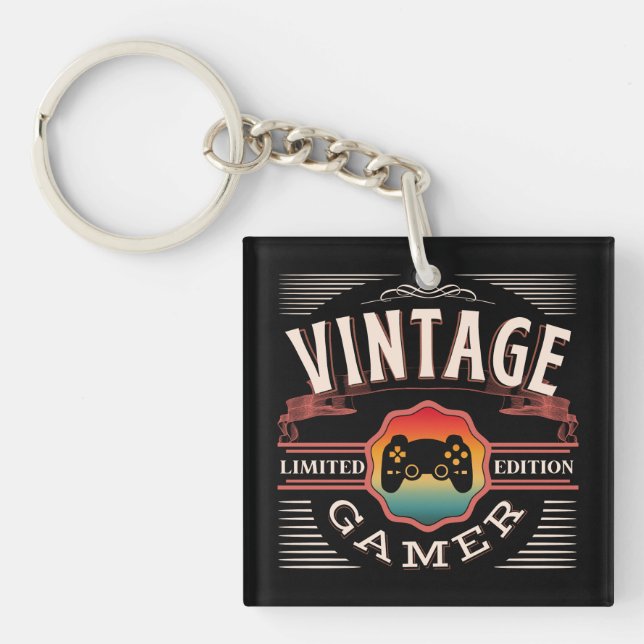 VINTAGE GAMER LIMITED EDITION KEYCHAIN (Front)