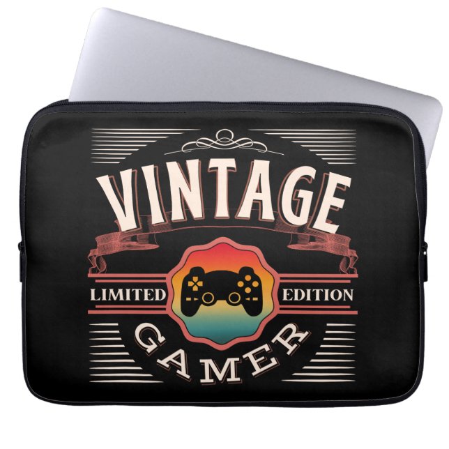 VINTAGE GAMER LIMITED EDITION LAPTOP SLEEVE (Front)