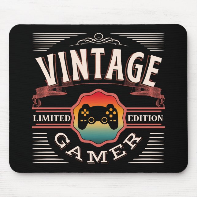 VINTAGE GAMER LIMITED EDITION   MOUSE PAD (Front)