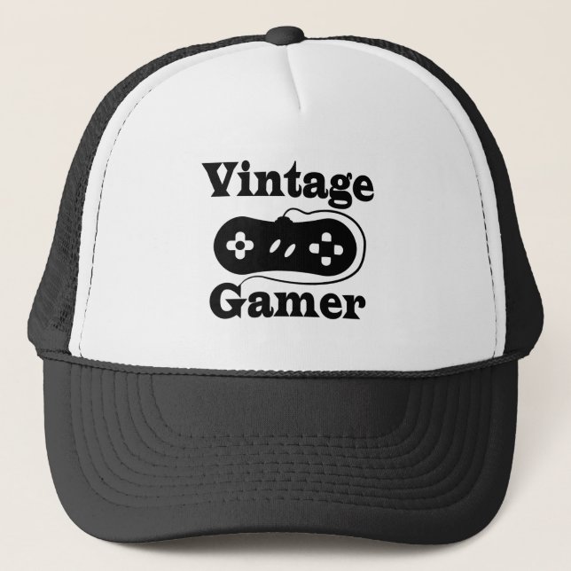 Vintage Gamer Trucker Hat (Front)