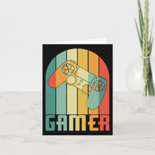 Vintage Gamer Video Game Lover Funny Retro Gaming  Card