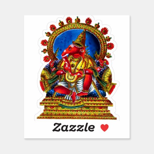 Vintage Ganesh Sticker