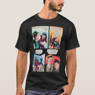 Vintage Gangster Comics Mob Boss Beats Up Henchman T-Shirt