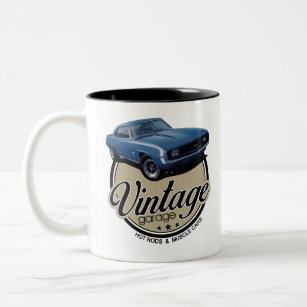 Vintage Garage Camaro Two-Tone Coffee Mug