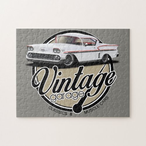 Vintage Garage Impala Jigsaw Puzzle