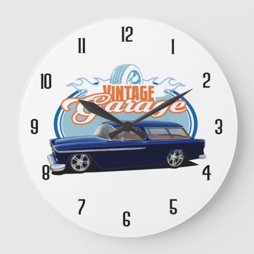 Vintage Garage Nomad Large Clock