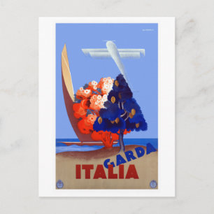Vintage Garda Italia Travel Postcard