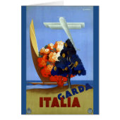 Vintage Garda Italy Europe Air Travel (Front)