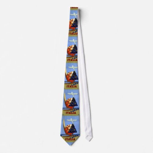 Vintage Garda Italy Europe Air Travel Tie