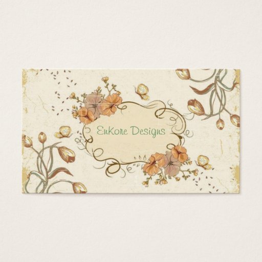 Customizable Vintage Garden Business Card
