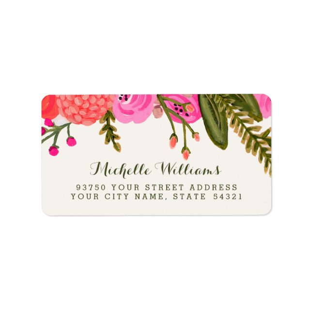 Vintage Garden Address Labels (Front)