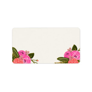 Vintage Garden Address Labels (Blank)