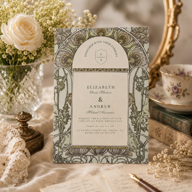 Vintage Garden Arch wedding Invitation (Creator Uploaded)