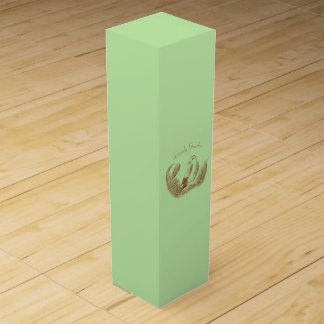 Vintage Garden Bird – Monochrome Floral Wine Box