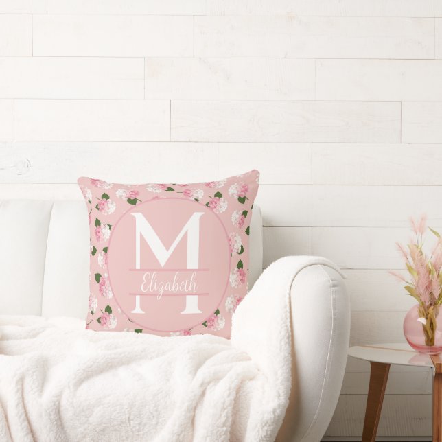 Vintage Garden Blossoms Throw Pillow (Couch)