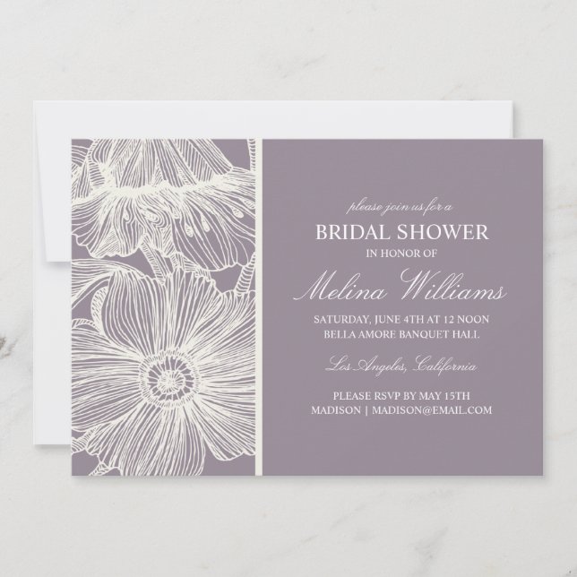 VINTAGE GARDEN | BRIDAL SHOWER INVITATION (Front)