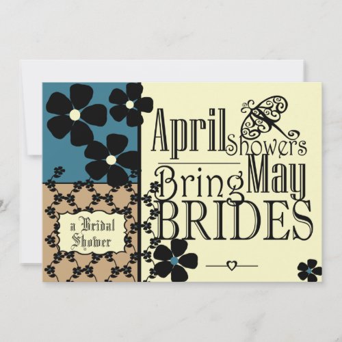 Vintage Garden Bridal Shower Personalized Announcements
