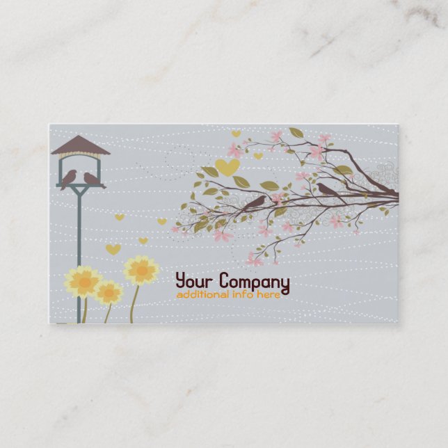 vintage garden business card slim (Front)