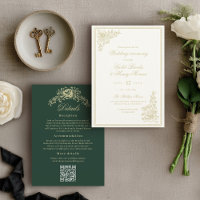 Vintage Garden Classic Details on Back Wedding