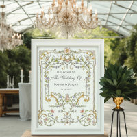 Vintage Garden | Colorful Luxe Wedding Welcome