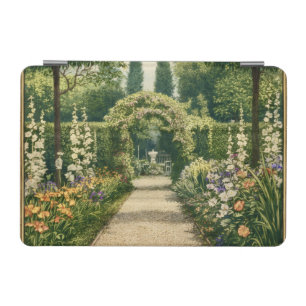 Vintage Garden Ex Libris Bookplate  iPad Mini Cover