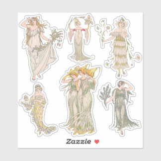 Vintage Garden Flowers Shakespeare Journal Kit Sticker