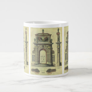 Vintage Garden Gate Arch, Renaissance Architecture Giant Coffee Mug