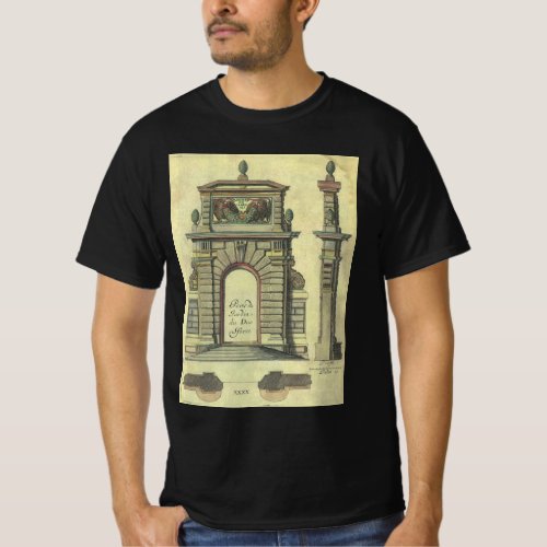 Vintage Garden Gate Arch Renaissance Architecture T_Shirt