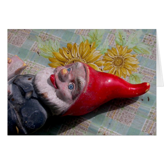 Vintage Garden Gnome Cards (Front Horizontal)
