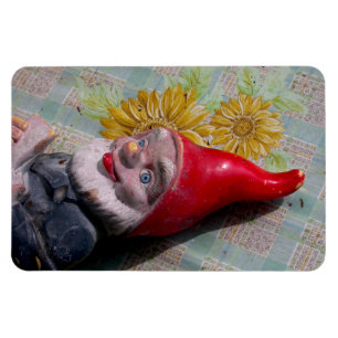 Vintage Garden Gnome Magnet