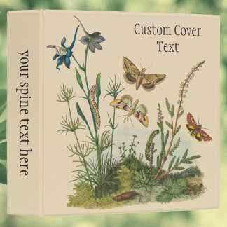 Vintage Garden Insects, Butterflies, Caterpillars Binder