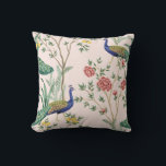 Vintage garden lemon fruit tree, plant, exotic pea throw pillow<br><div class="desc">Vintage garden lemon fruit tree,  plant,  exotic peacock floral seamless pattern pink background. Exotic chinoiserie hand drawn. 
peacock, pattern, chinoiserie, vintage, bird, hand drawn, flower, lemon, background, seamless, tree, vintage, fruit, print, design, exotic, jungle, leaf, leaves, tropical, vintage, retro, illustraion, hand drawn, ink-pen, </div>