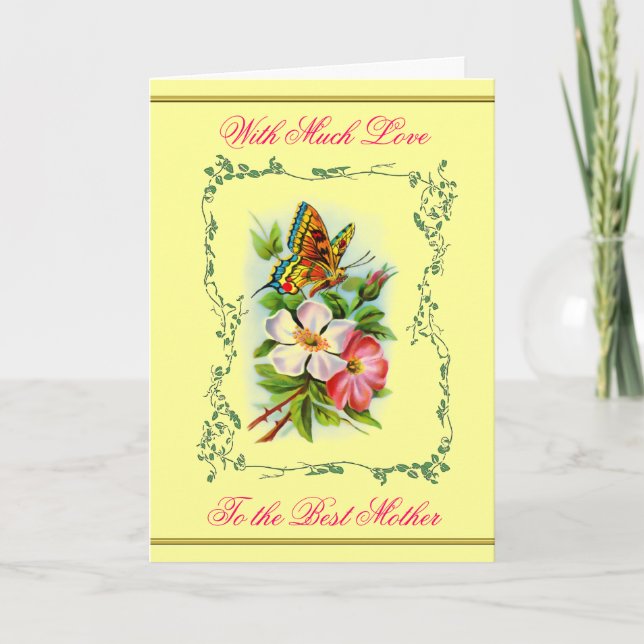 Vintage Garden Mother's Day Card (Front)