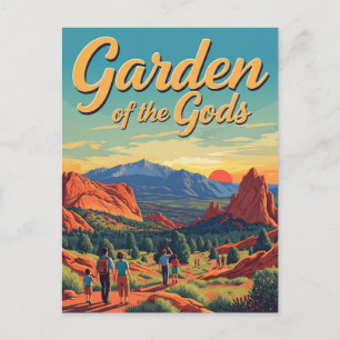 Vintage Garden of the Gods Colorado Travel Postcard