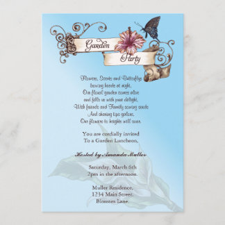 Vintage Garden Party Invitation