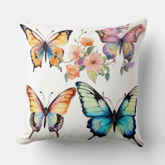 Vintage Garden Party Tee Throw Pillow