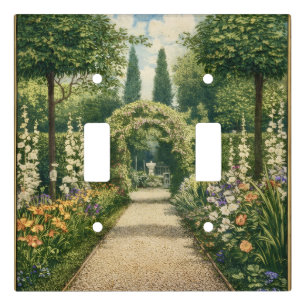 Vintage Garden Pathway Light Switch Cover