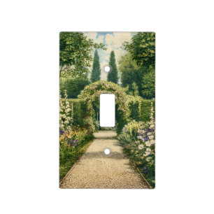 Vintage Garden Pathway Light Switch Cover