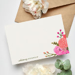 Vintage Garden Personalized Stationery Note Card
