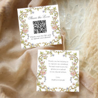 Vintage Garden | QR Code Wedding Share the Love