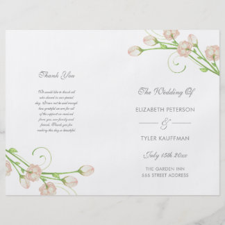 Vintage Wedding Programs Gifts On Zazzle Vintage Garden Roses Wedding Program