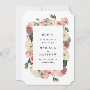 Vintage Garden   Save the Date Announcement