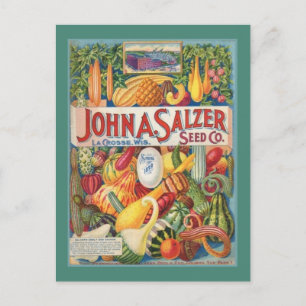 Vintage Garden Seed Packet Post Card