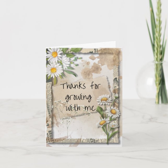 Vintage Garden Style Mother's Day Card (Front)