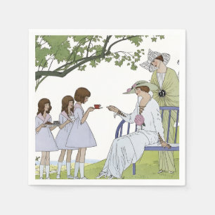 Vintage Garden Tea Party Napkins
