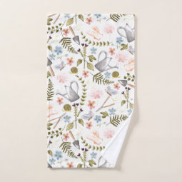 Vintage Garden | Watercolor | Cottagecore Bath Towel Set | Zazzle